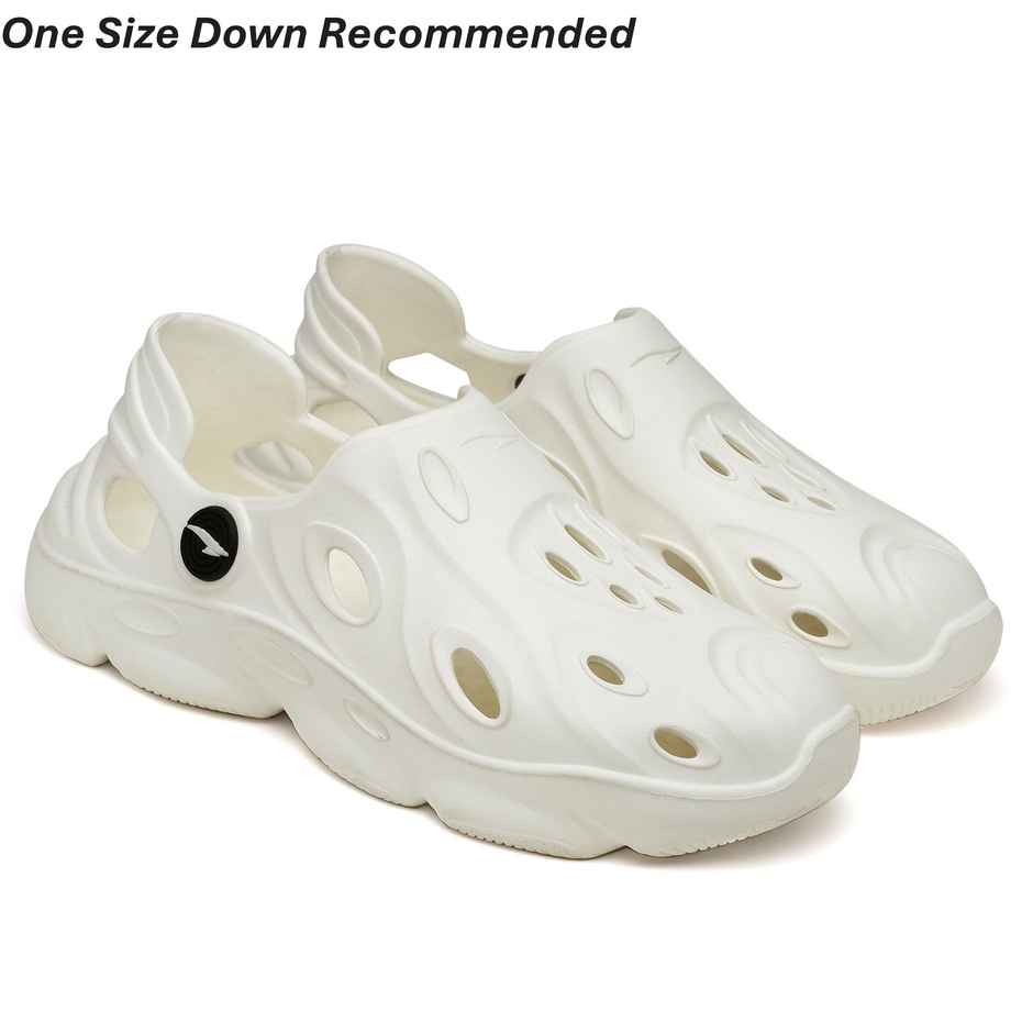 Asian Safari-02 Men Clogs Off White (UK-7)