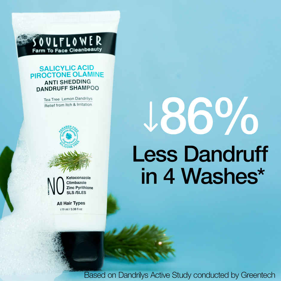 Soulflower Anti Shedding Dandruff Shampoo