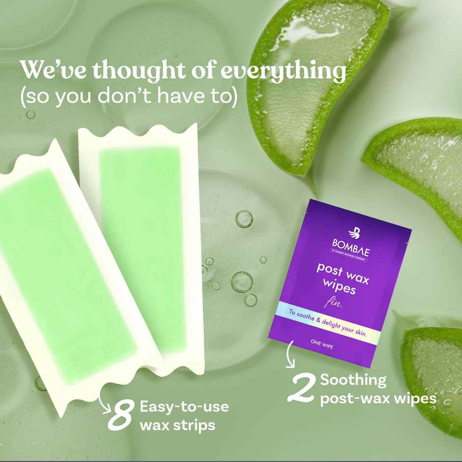 Bombae Aloe Vera Wax Strips For Sensitive Skin