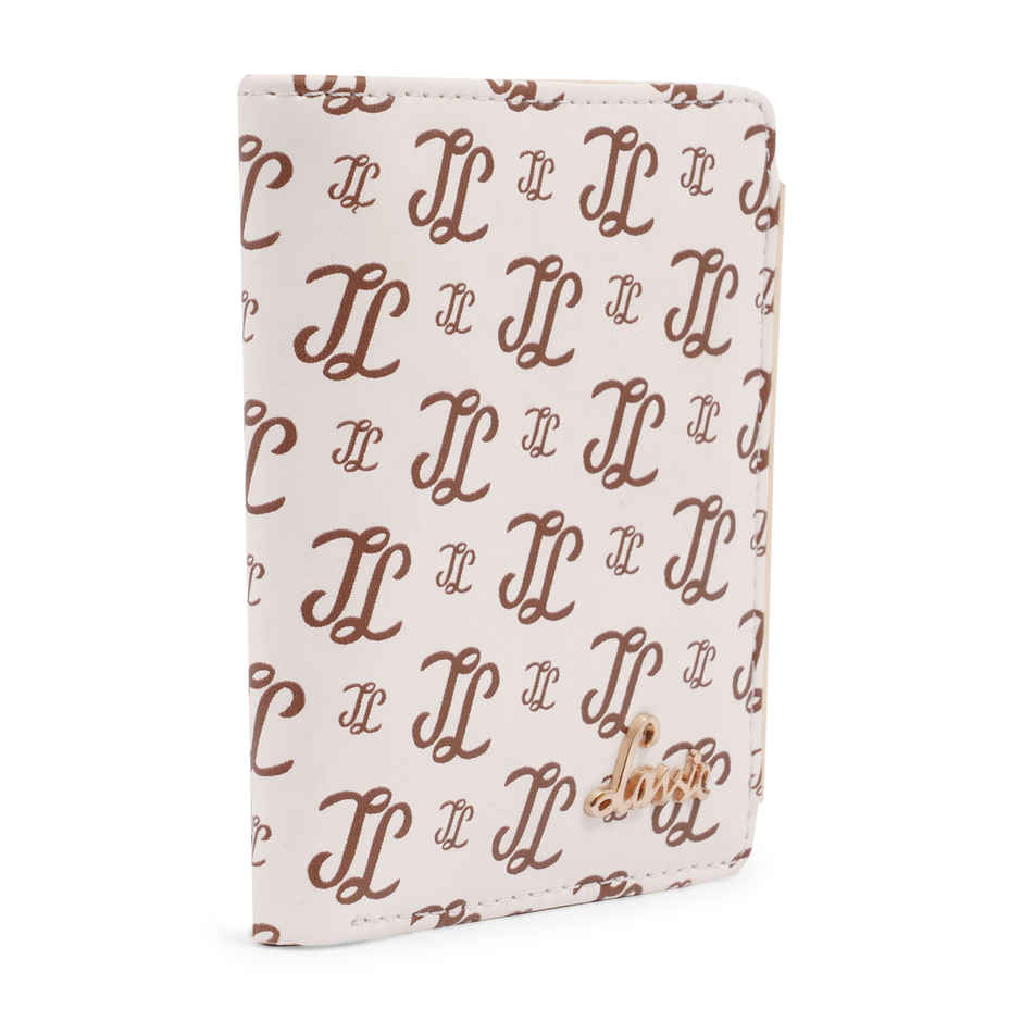Lavie Women's Chic Monogram LL Print Small Bifold Wallet | Off White