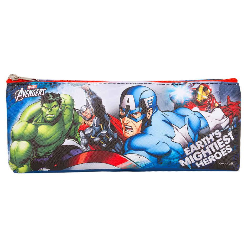 Striders Avengers School Pencil Case - Triangle Design Kids Stationery Pouch, Marvel Heroes