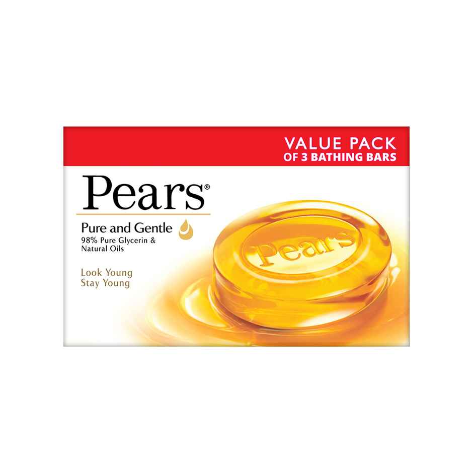 Pears Moisturising Bathing Bar Soap with Glycerine Pure & Gentle - For Golden Glow
