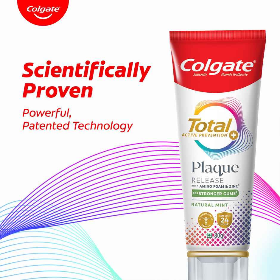 Colgate Total Plaque Release Toothpaste, 3X More Effective at Fighting Plaque, Antibacterial
