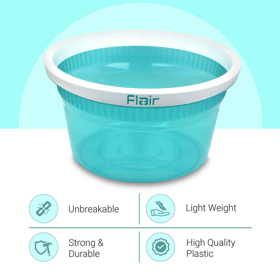 Flair Estella Crystal | Deep Tub | 30 Litre | Green