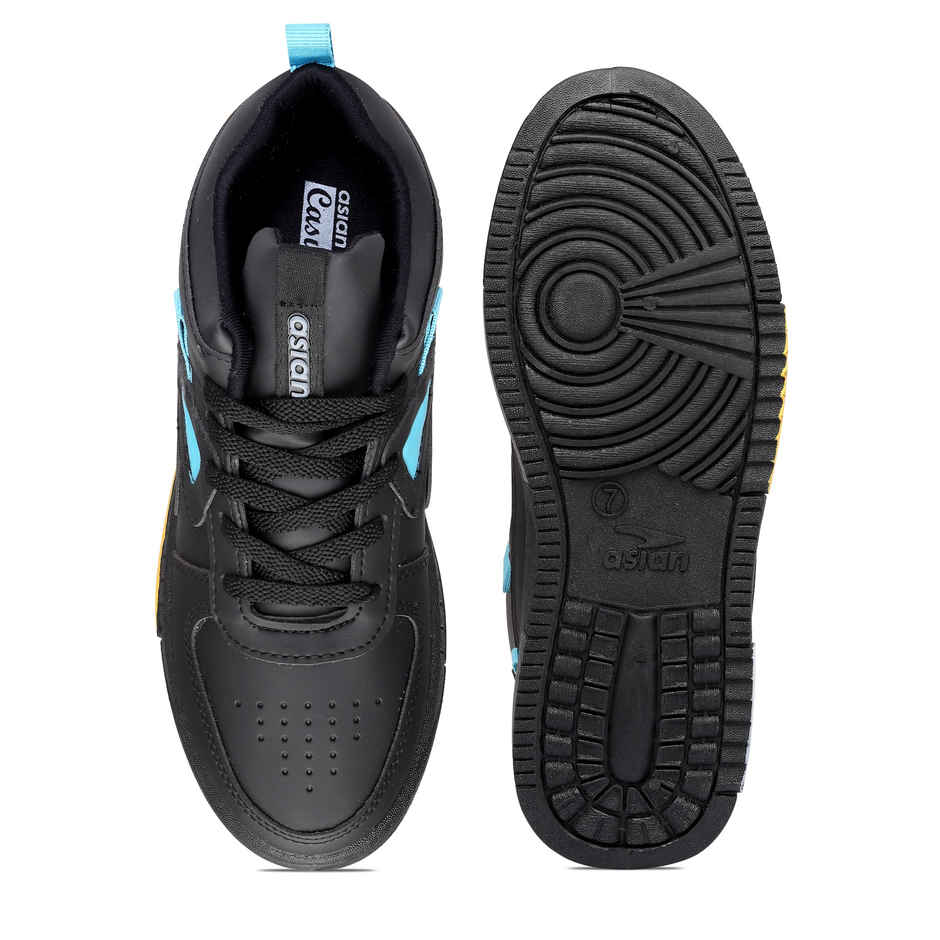Asian Tarzan-11 Men High Top Sneakers | Black | Size-10