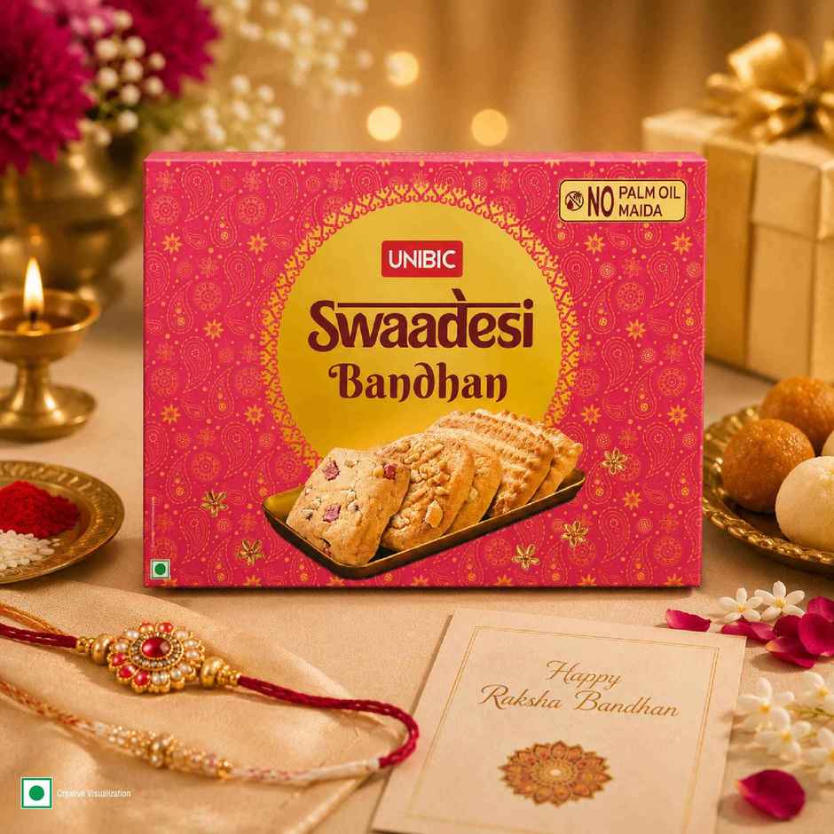 UNIBIC Swaadesi Bandhan | Rakhi Cookie Gifting |No Maida & Palm Oil