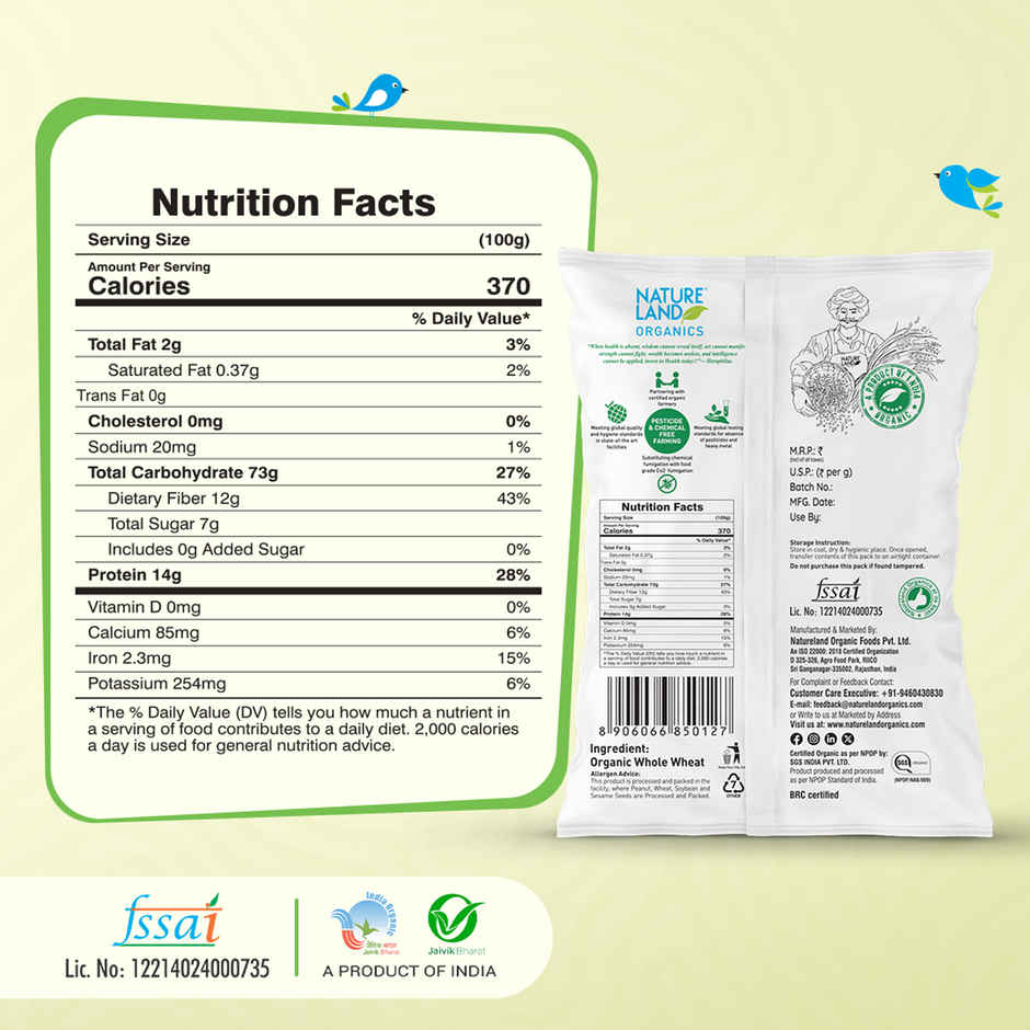 Natureland Organics Whole Wheat Flour