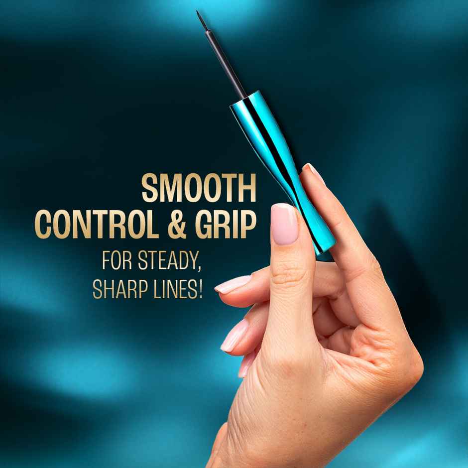 Lakme 9 to 5 Eyeconic Liquid Eyeliner Smudgeproof, Waterproof, lasts upto 24 Hrs, Black