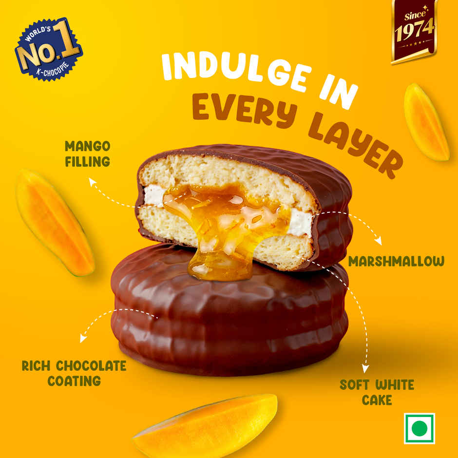 Orion Mango Choco Pie | Cake Snack