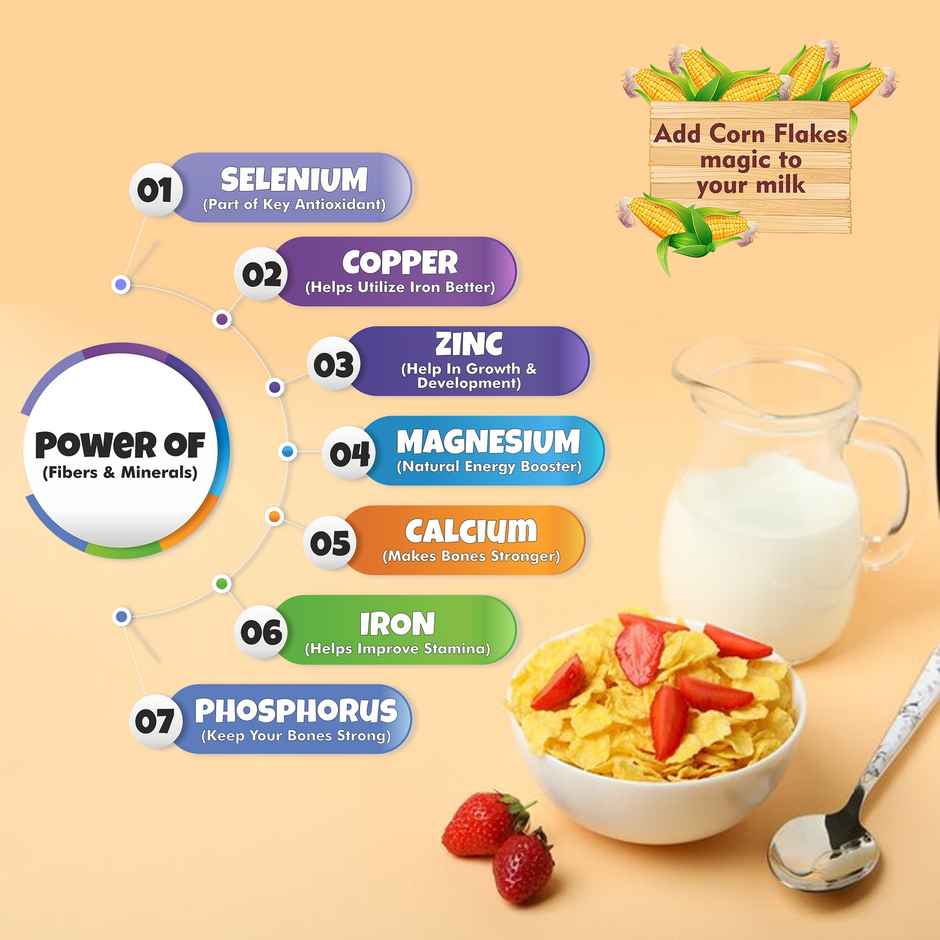 Unifit Corn Flakes | Crispy and Nutritious | Healthy Breakfast Cereal