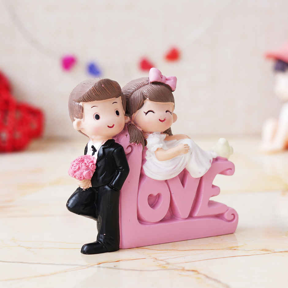 eCraftIndia Cute Couple Love Decorative Showpiece Gifts