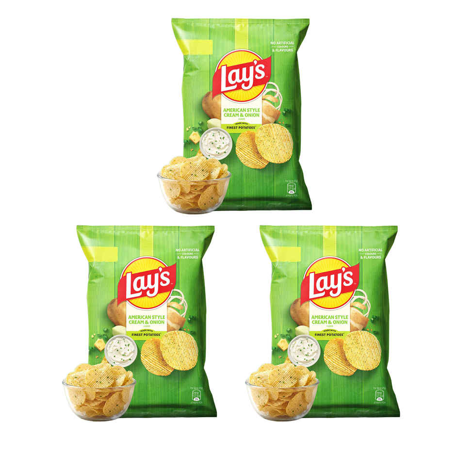 Lay's American Cream & Onion Potato Chips Combo