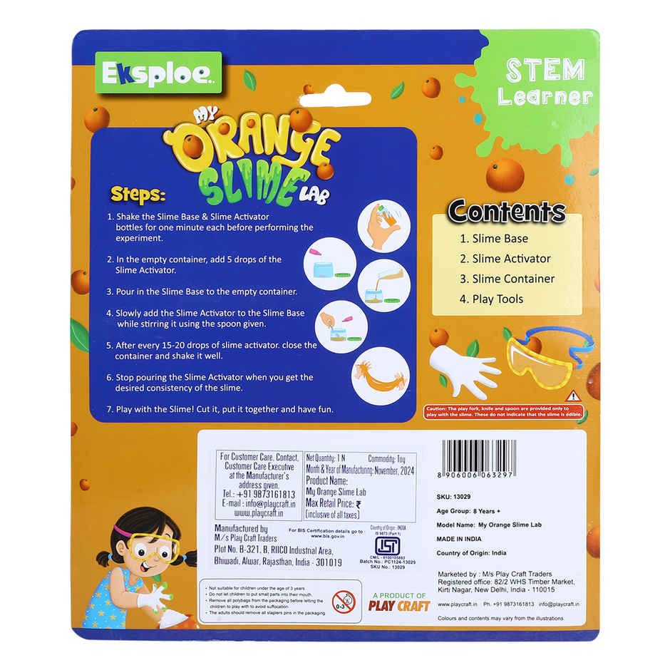 Hamleys My Orange Slime Lab