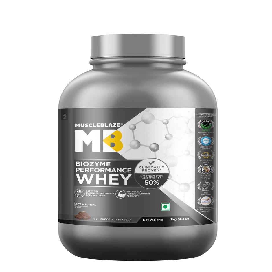 Muscleblaze Biozyme Performance Whey Protein Powder, (Rich Chocolate)