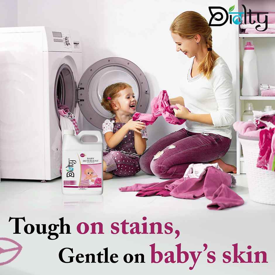 Diolty Baby Laundry Liquid Detergent Washing Liquid For Baby Clothes (Rose) 5 l
