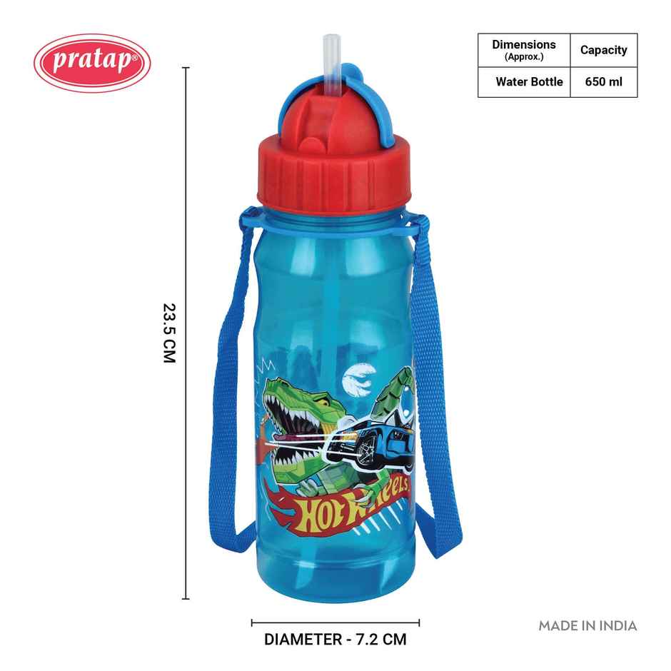 Hotwheels Bunny 650 ml Kids , BPA Free Water Bottle with Sipper | PRATAP