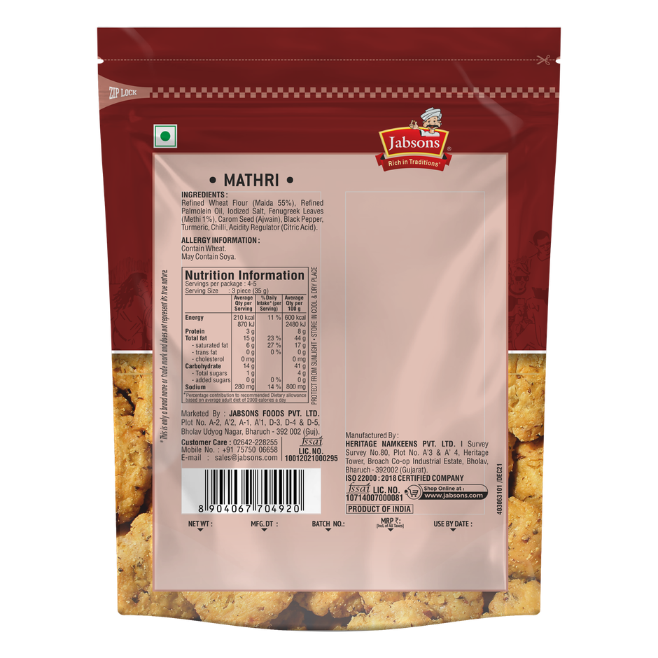 Jabsons Mathri | Matthi