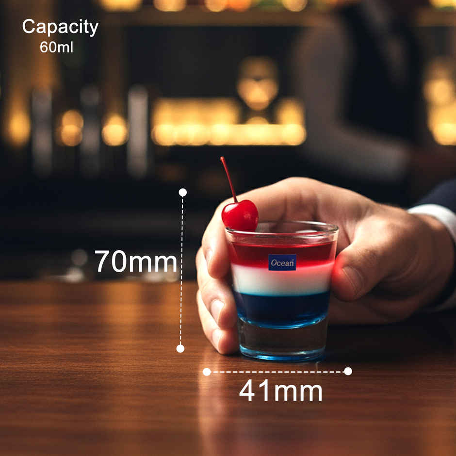 Solo Shot Glass | 60 ml | 6 pcs | Ocean Glassware
