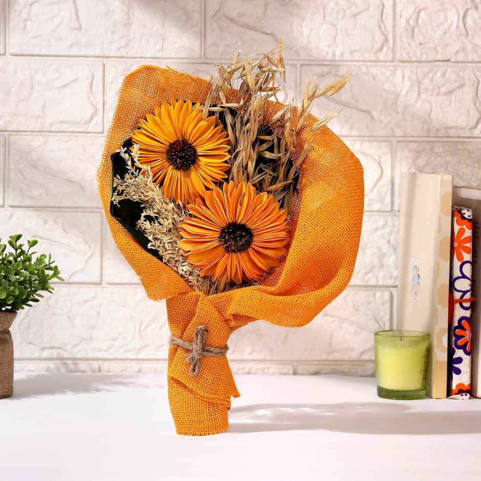 Sunflower Natural Dried Flowers Bouquet | Eternal Blooms