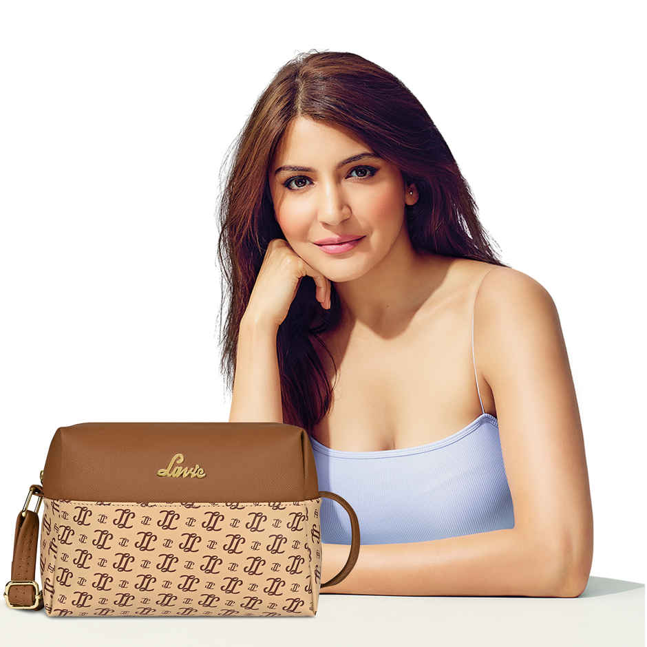 Lavie Women's Mono Ll Senna Box Crossbody Sling Bag | Ladies Purse Handbag | Taupe