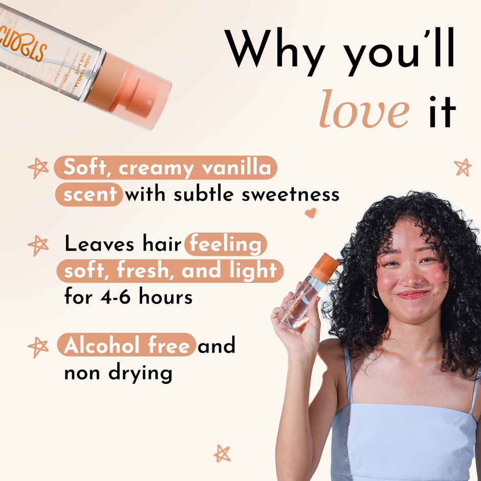 Fix My Curls Warm Vanilla Hair & Body Perfume Mist
