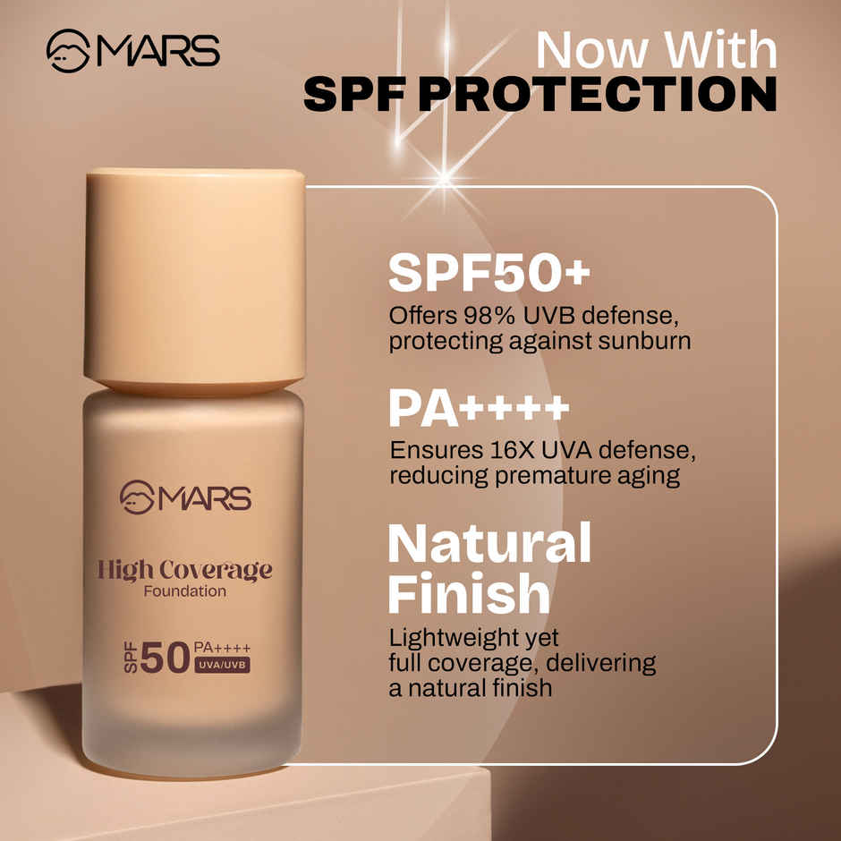 MARS Cosmetics High Coverage Liquid Foundation (Shade-07)