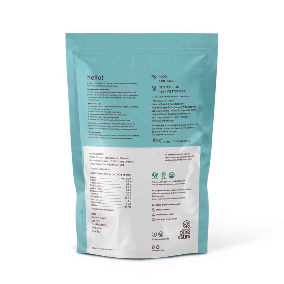 Phalada Pure & Sure Organic Sweet & Salt Chiwda