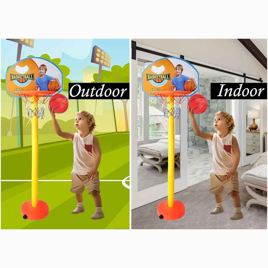 ToyBharat Basketball Adjustable | Assorted