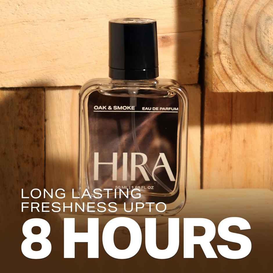 HIRA Oak & Smoke Eau De Perfume For Men | Leather & Cardamom Notes