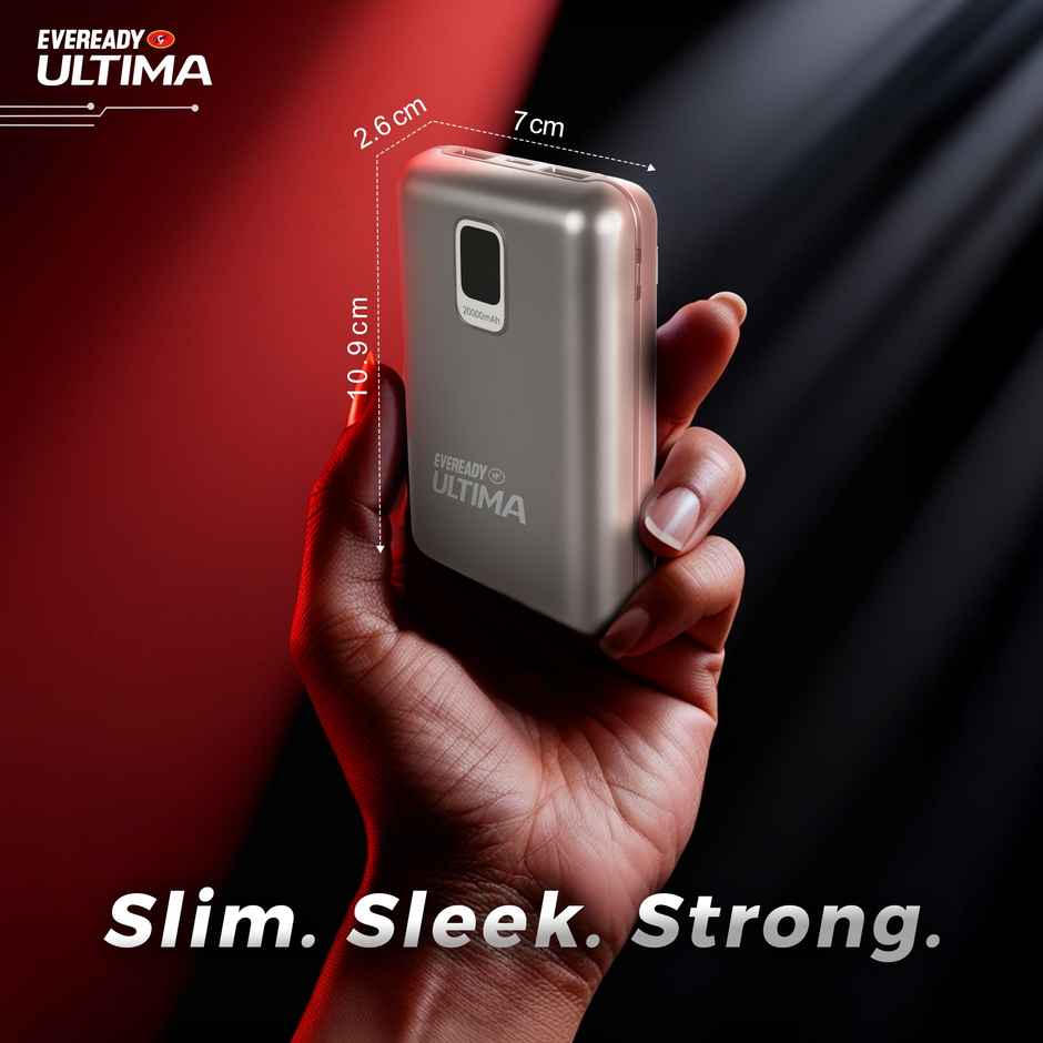 Eveready Ultima 10000 mAh Compact | Power Bank With Cable and Digital Display - PB20