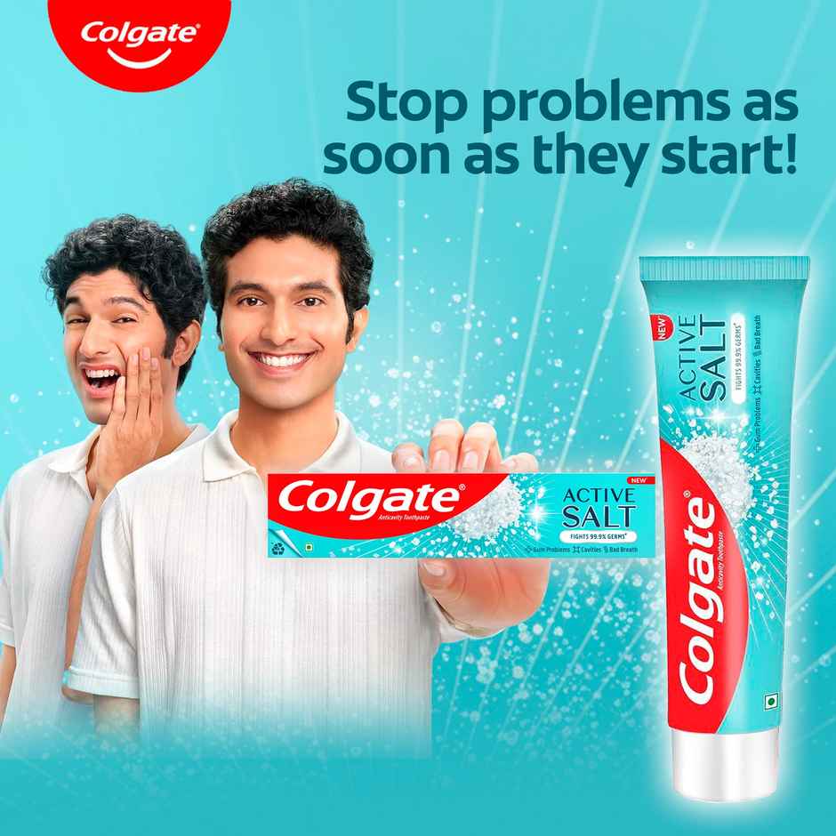 Colgate Active Salt Toothpaste Daily Germ Protection Healthy Gums & Teeth Combo Pack