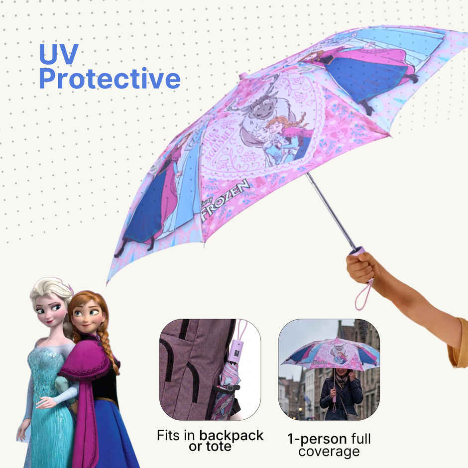 Citizen Auto Folding Kids Umbrella Frozen Print | 21 Inch | 3 Fold