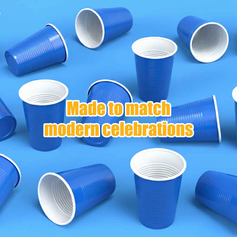 Beer Pong Glasses | Blue | 16 Oz | Eco Soul