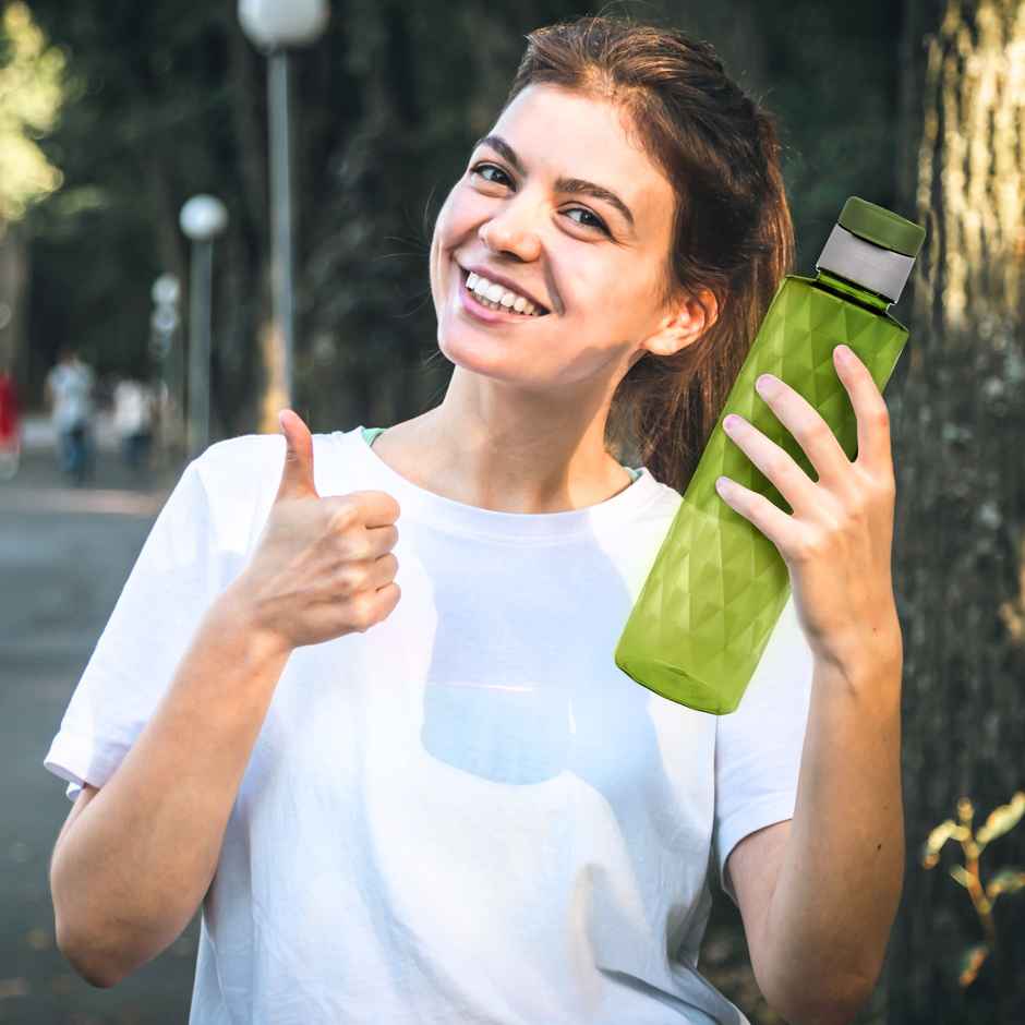 Flair Forever Pet Bottle With Fliptop Cap | Blue & Green | 1 L