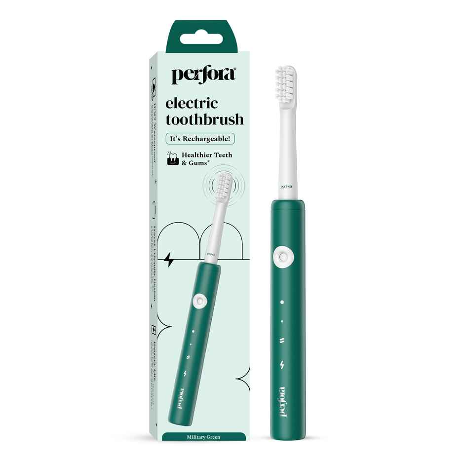 Perfora Rechargeable Electric Toothbrush - Military Green