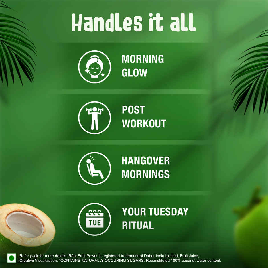 Real Activ Coconut Water | No Added Sugars | Bottle