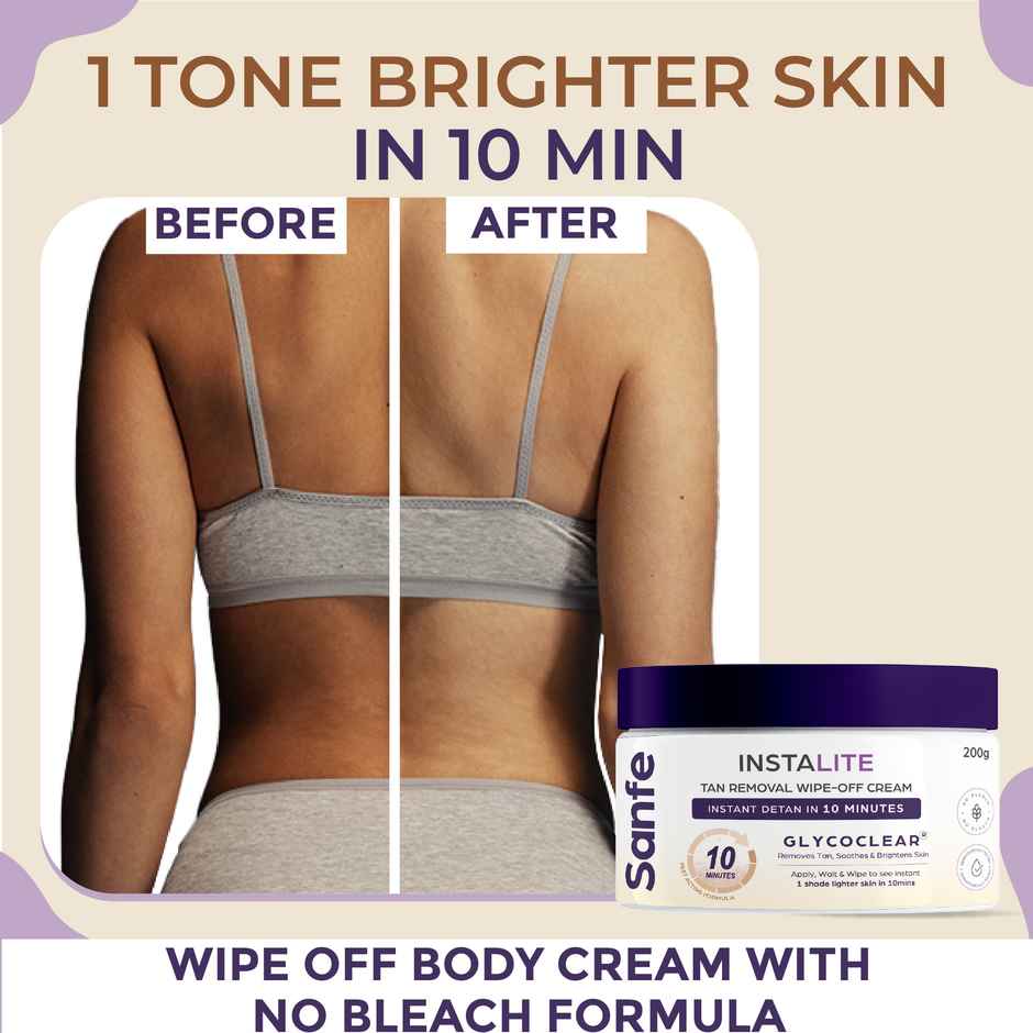 Sanfe Instalite Tan Removal Wipe-Off Cream