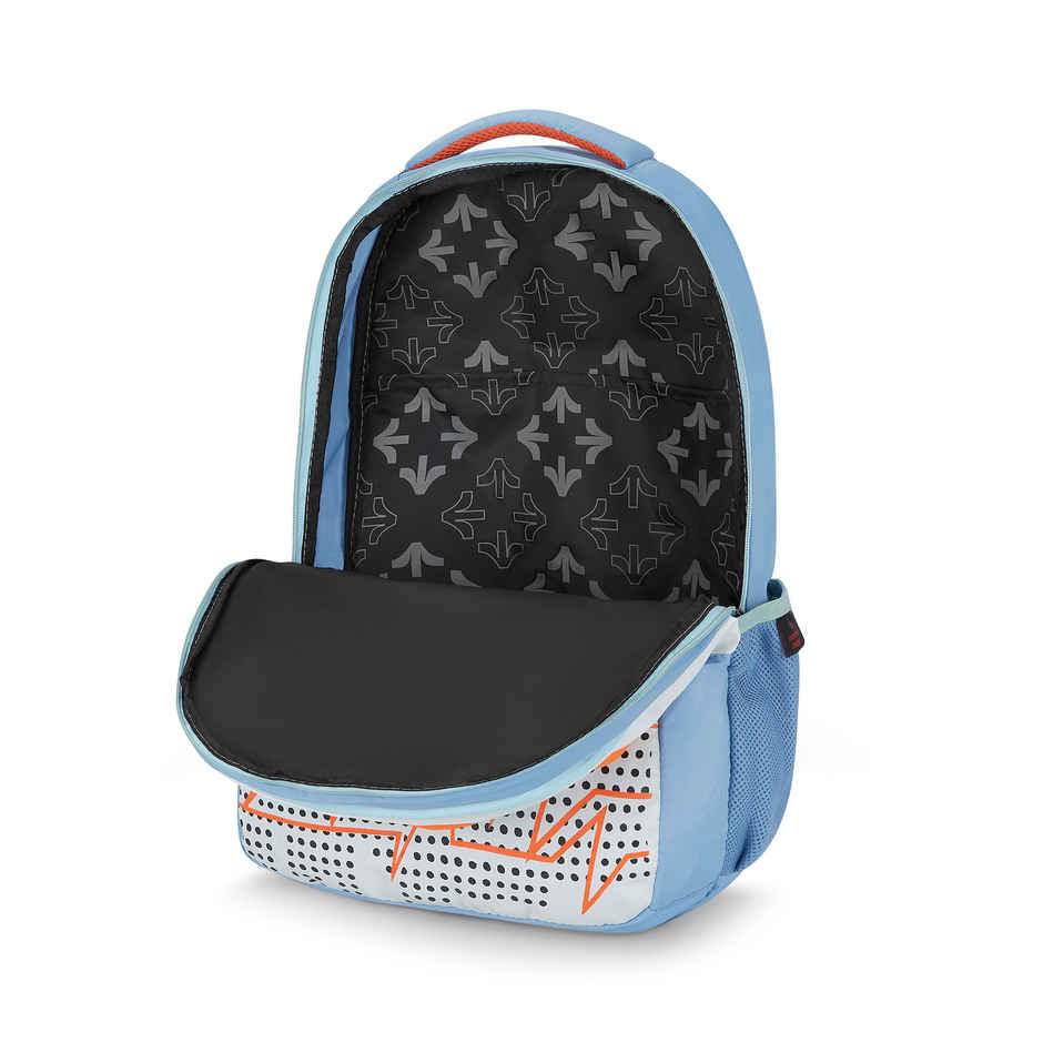 Nasher Miles Pulse Backpack- Unisex- 3 Compartment Bag- White- 45L