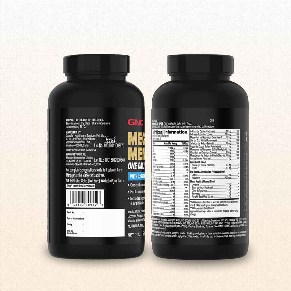 GNC Mega Men One Daily Multivitamin