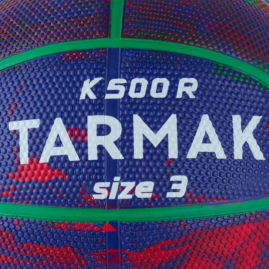 Decathlon Tarmak Kids Rubber Basketball | Blue & Red | Size 3