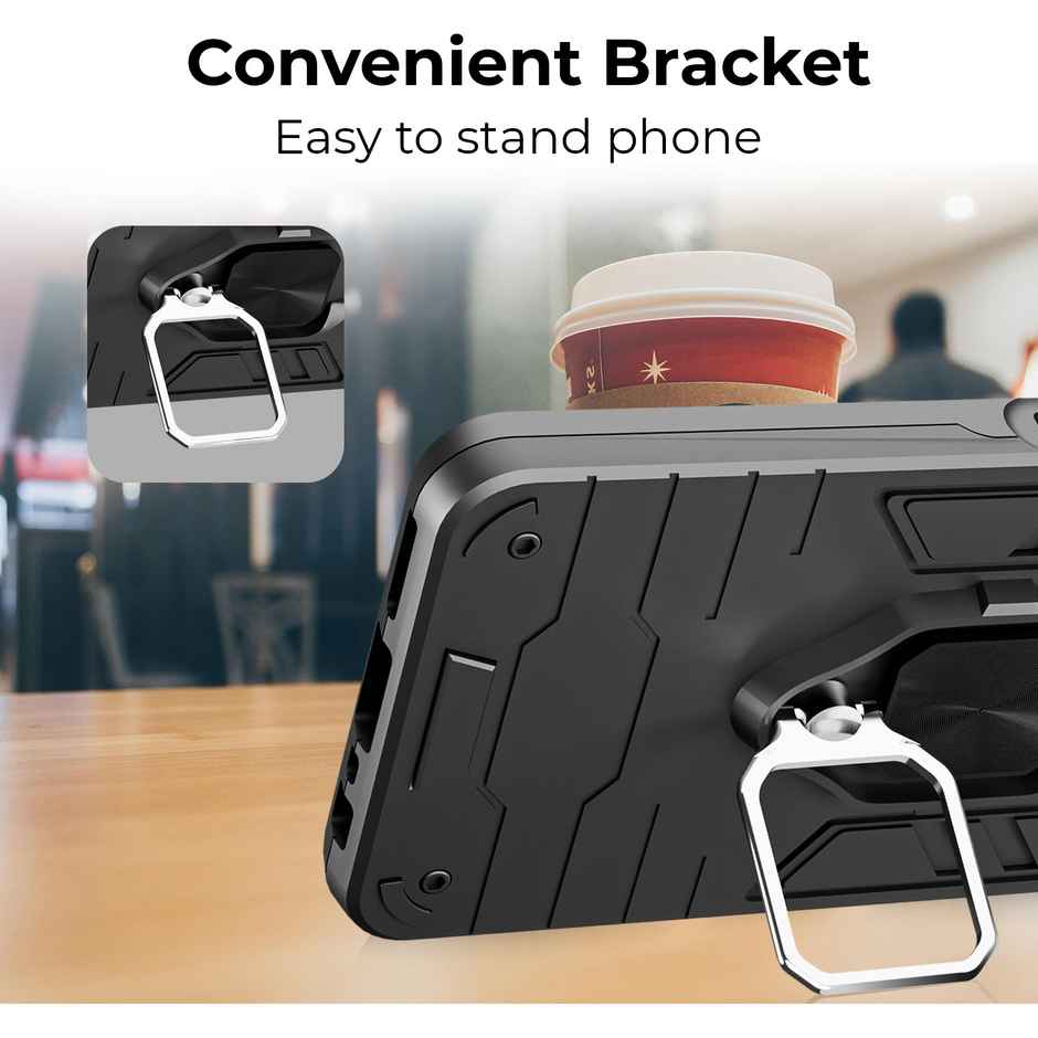 Artistque Case for Infinix Smart 9 HD 5G Back Cover | Ring Stand Armor Cover