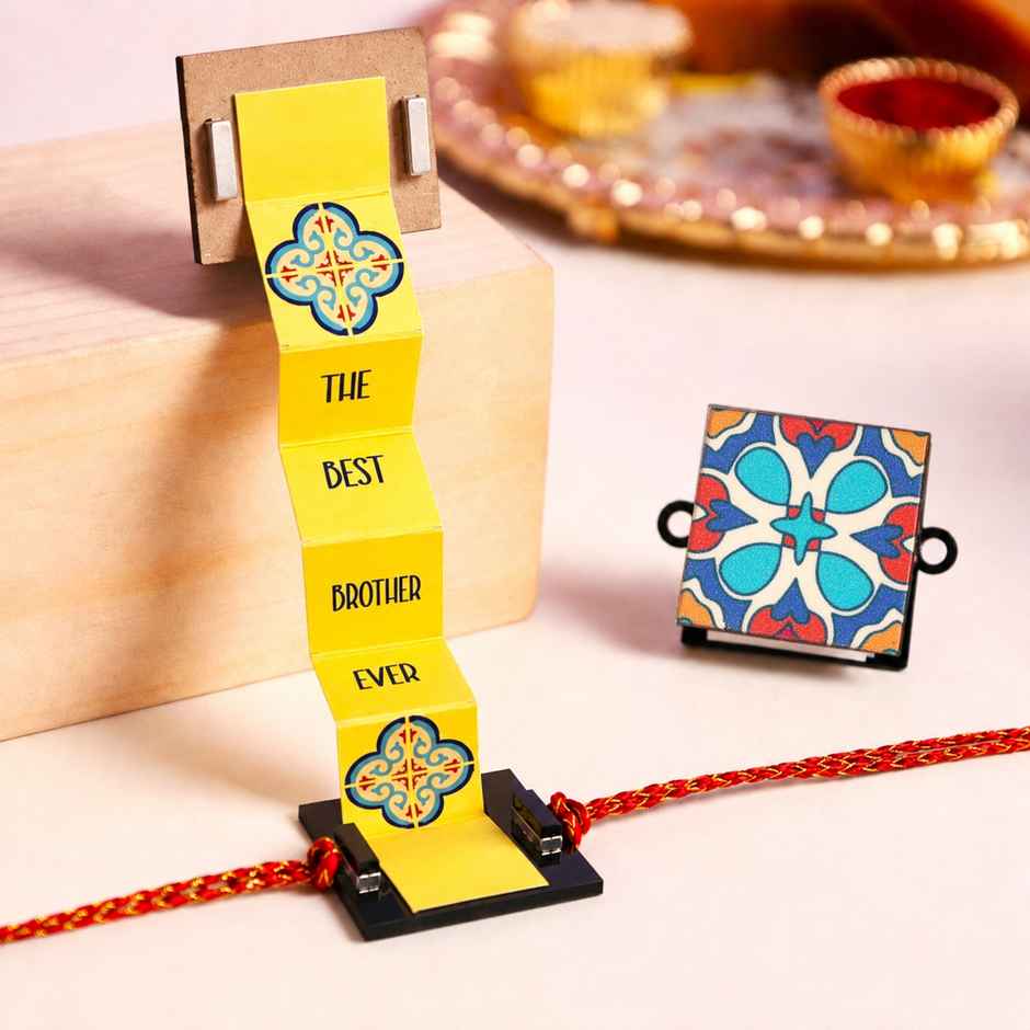 Secret Message Rakhi | Unique Find Greeting Card | Pack of 1 | Oye Happy