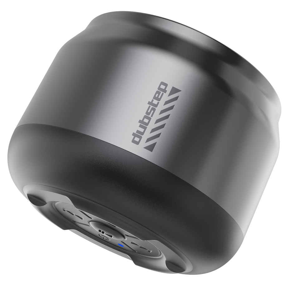 Dubstep Pop 600 Wireless Speaker With 15Hrs Playtime,  52mm Dynamic Driver, 6W Output, Bluetooth v5.3 -  Grey