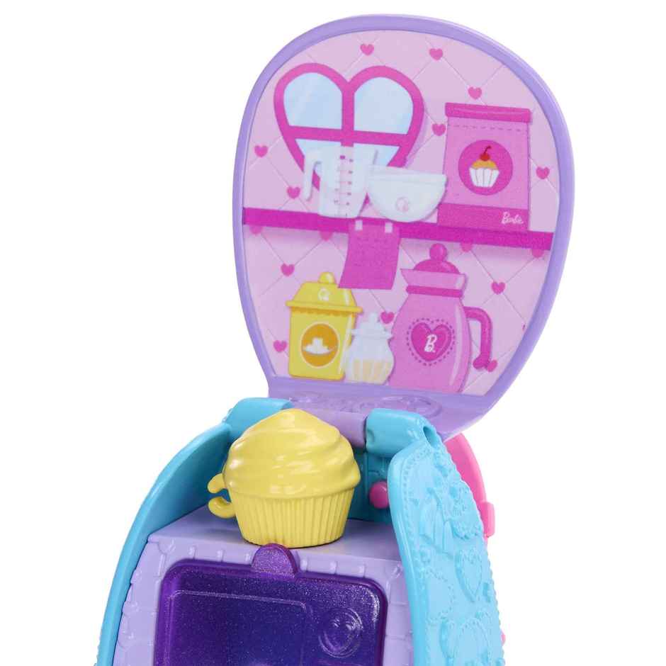 Barbie Family and Friends Cupcake Baking Backpack Blonde Chelsea Doll| Wearable Backpack