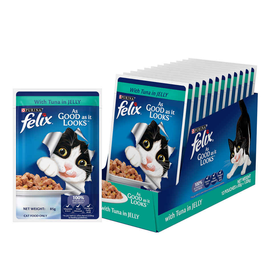 Felix Tuna Jelly Wet Cat Food Adult | Complete & Balanced