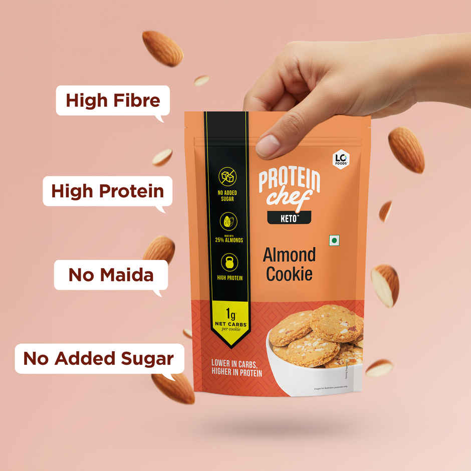 Lo Foods Keto Almond Cookies | No Added Sugar, Lower in Carbs, Higher in protein