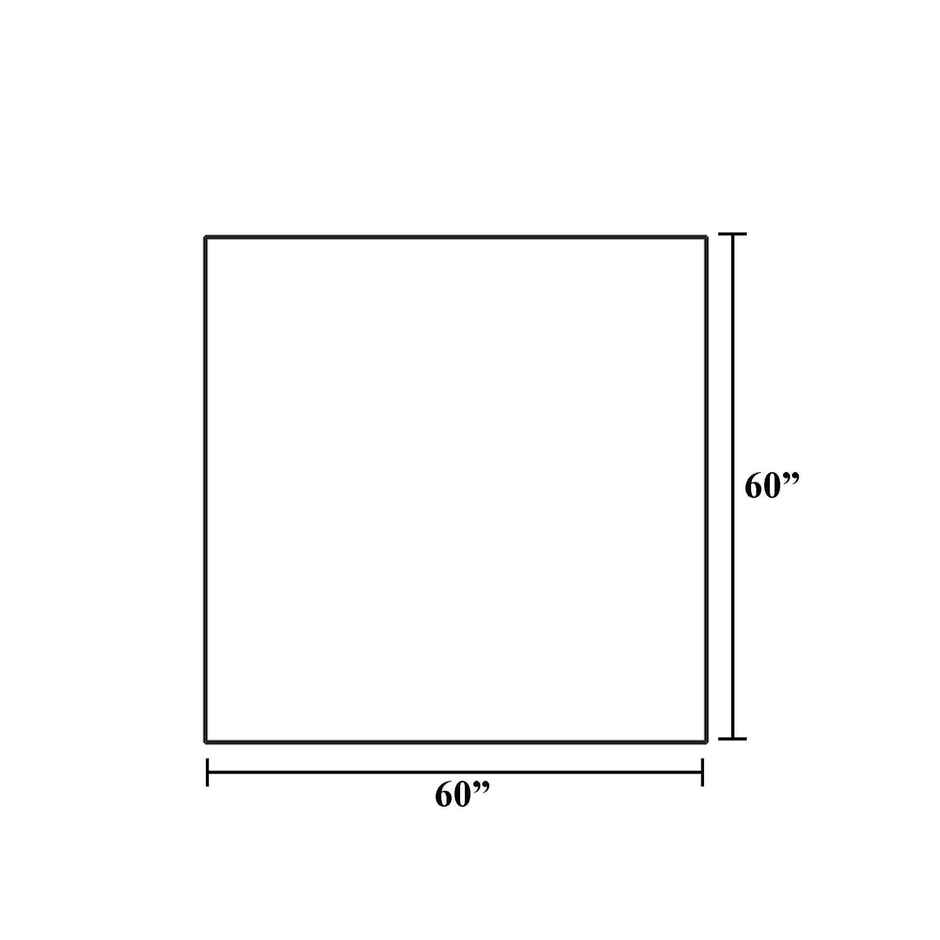 Lushomes Table Cloth - Green Checks | Cotton | Square | 60 x 60 inch | 5 x 5 ft