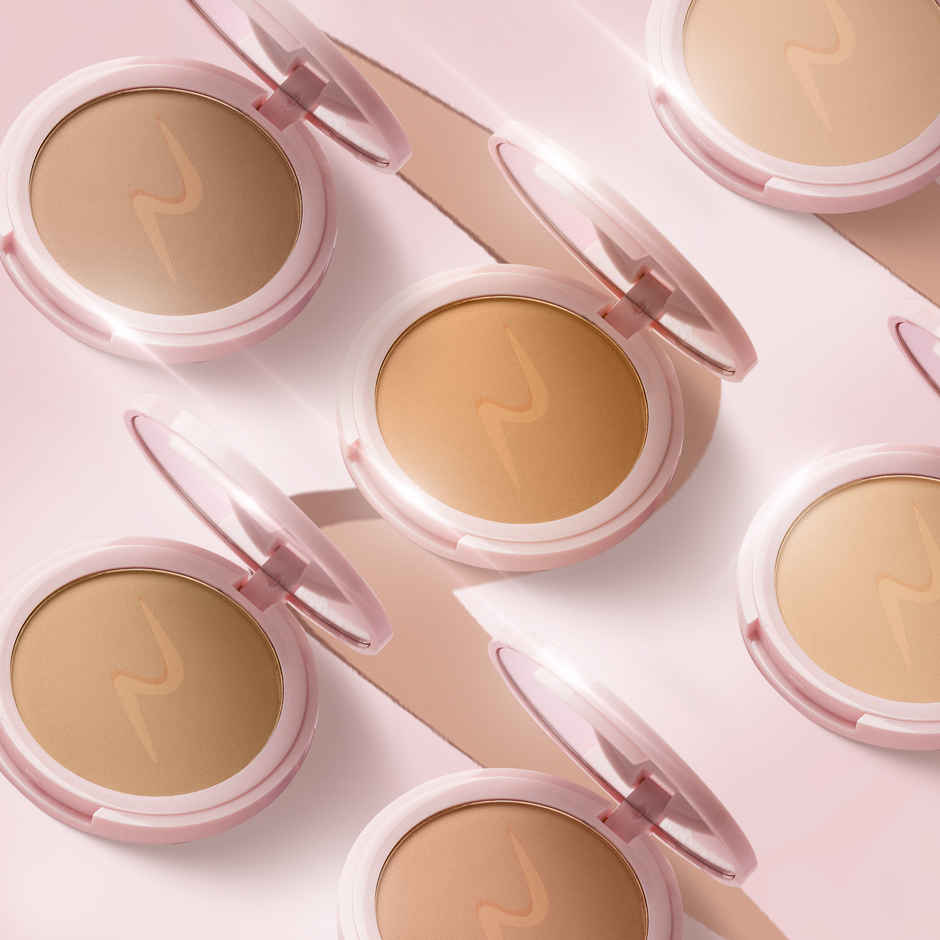 RENEE Bollywood Filter Blurring Compact 02 Cashew Swirl| Matte Finish | Blurs Pores & Blemishes