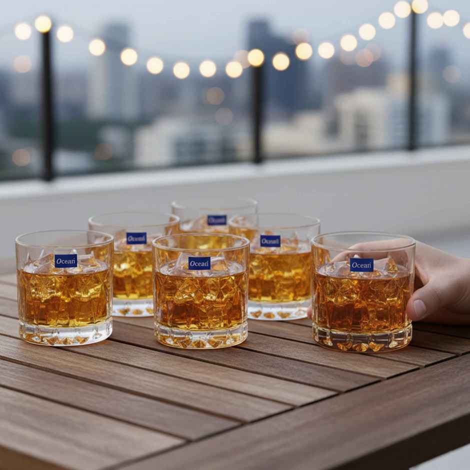 Traze Pst Whisky Glass | 350 ml | 6 pcs | Ocean Glassware
