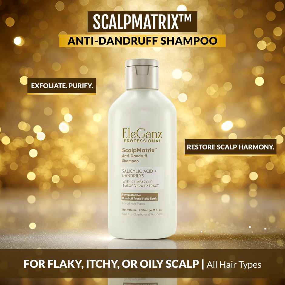 EleGanz Professional ScalpMatrix Anti-Dandruff Shampoo | Salicylic Acid + Dandrilys